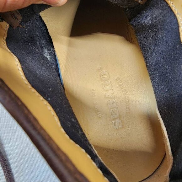 Sebago Smyth Dark Brown Leather Lace Up Reese Chukka Boots Mens Size 7M - Picture 7 of 8